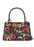 Petite Lee Radziwill High Frequency, &pound;190, Handbags, Black/Red/White, Canvas, Front view